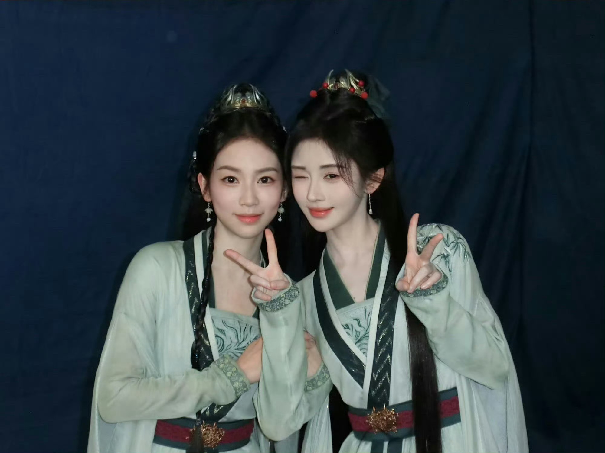 🍊💙鞠婧祎苏绿夏 🍊💙鞠婧祎万花世界 世界第二 你第一 ૮ ´͈ ᗜ `