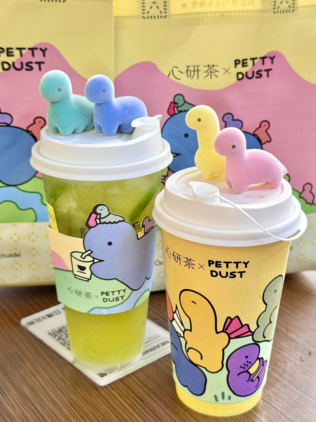 心研茶🦕PETTY DUST真的好可爱💛🩵🩷💚