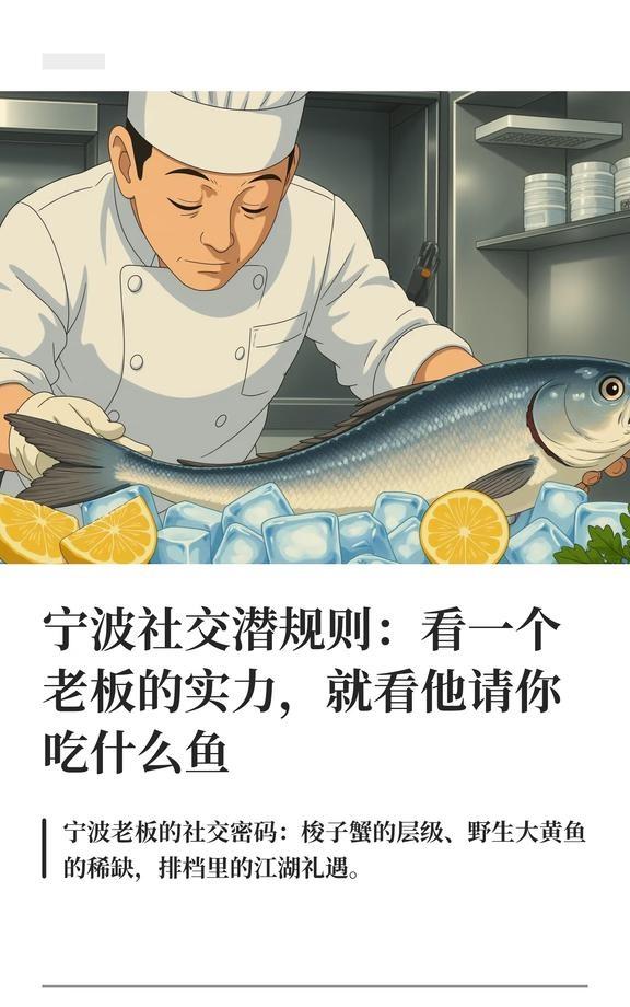 宁波社交潜规则：看一个老板的实力，就看他
在宁波，海鲜不仅是味觉享受，更是社交货