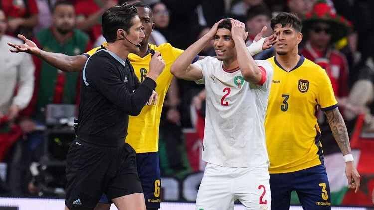 巴黎圣日耳曼  ℹ️🇲🇦哈基米在与厄瓜多尔战平后，在混合采访区表示：“自从帕