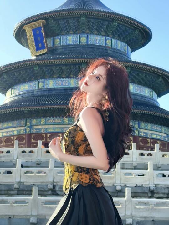 在天坛公园拍到了人生照片