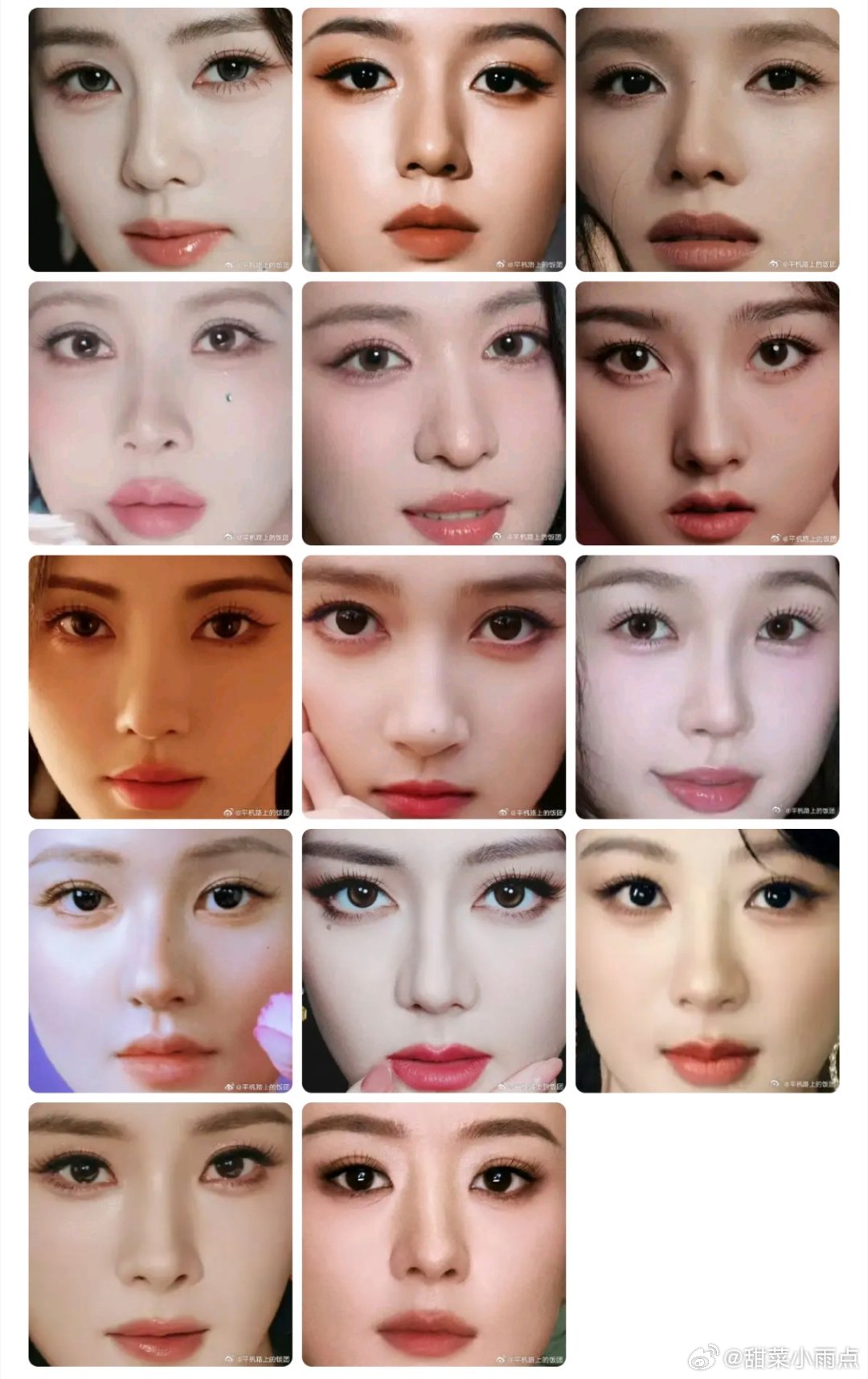 内娱男女明星怼脸大赏谁精致惊艳 谁五官乱飞🤔 