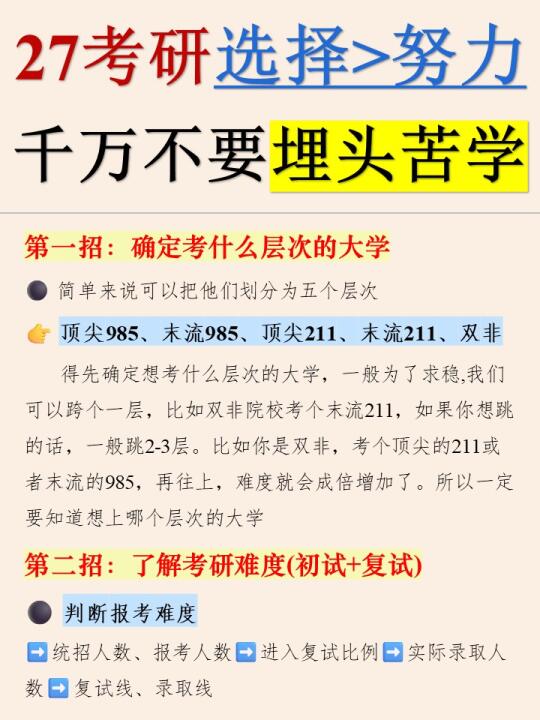 考研不要❌埋头苦学！我懂你❗