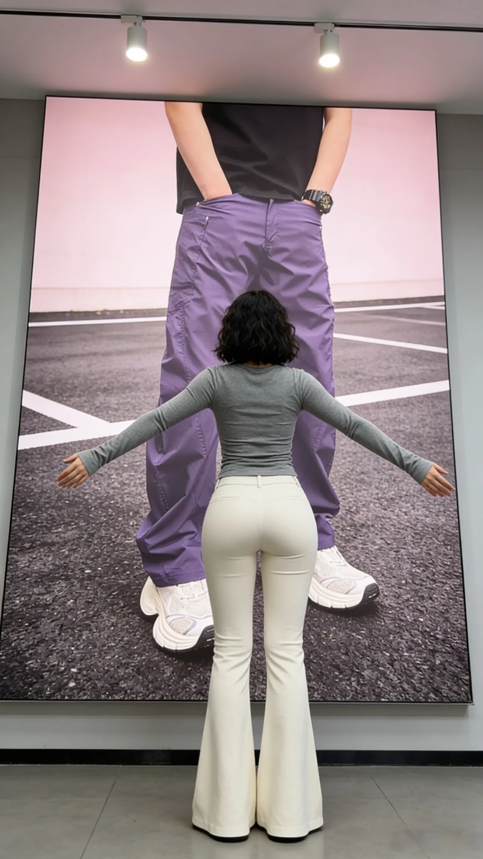 夏季设计感休闲裤男薄款速干弯刀裤痞帅街头宽松直筒阔腿裤男裤子         ✓