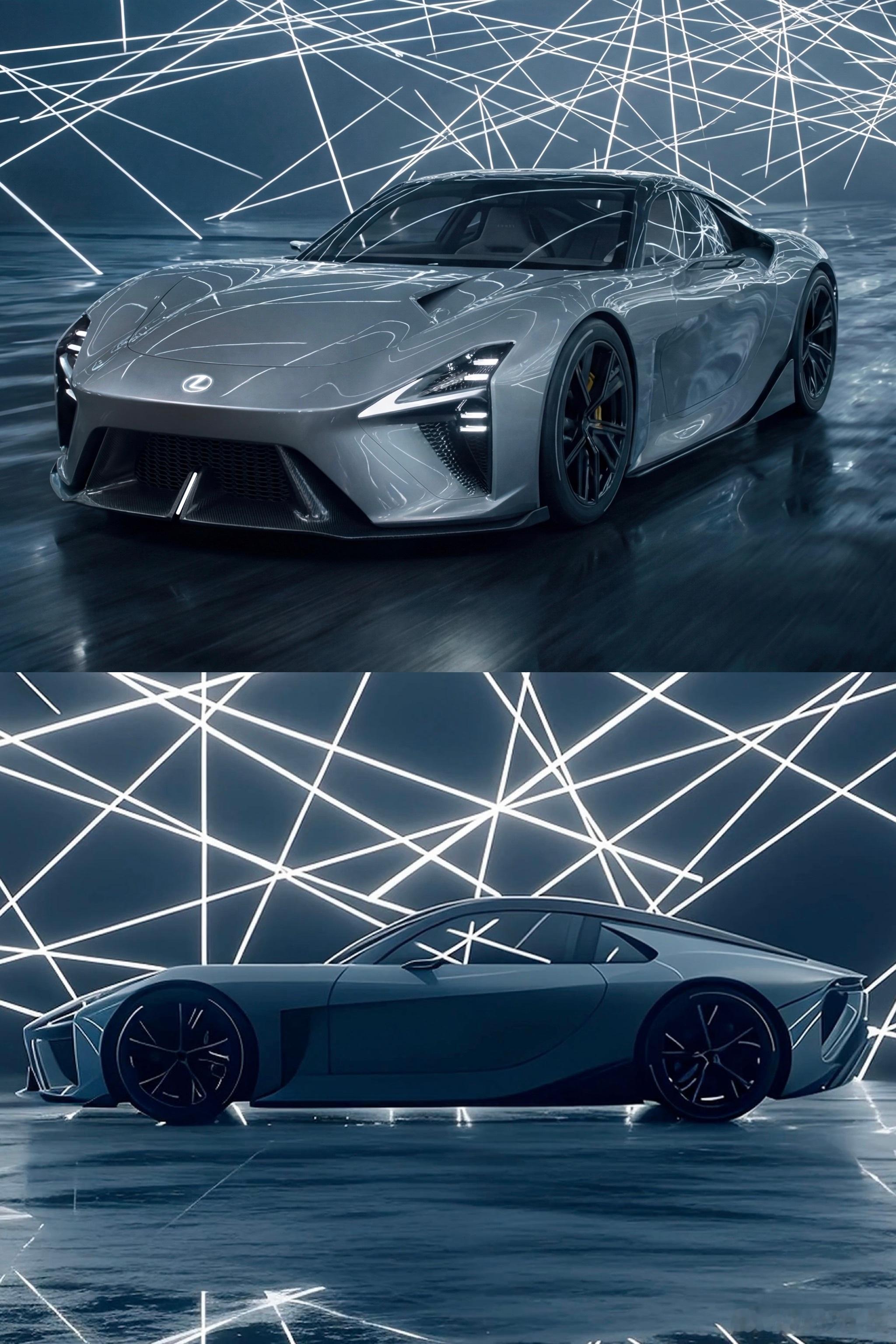 雷克萨斯纯电LFA来了，帅死 雷克萨斯