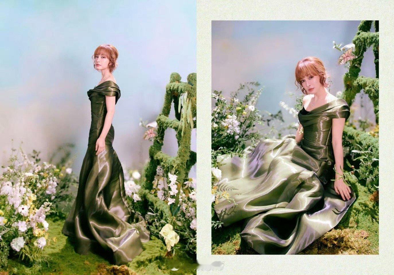 吴昕绿野仙踪 吴昕的绿野仙踪造型，是今晚红毯最大的惊喜！清新的绿色系配上灵动的设