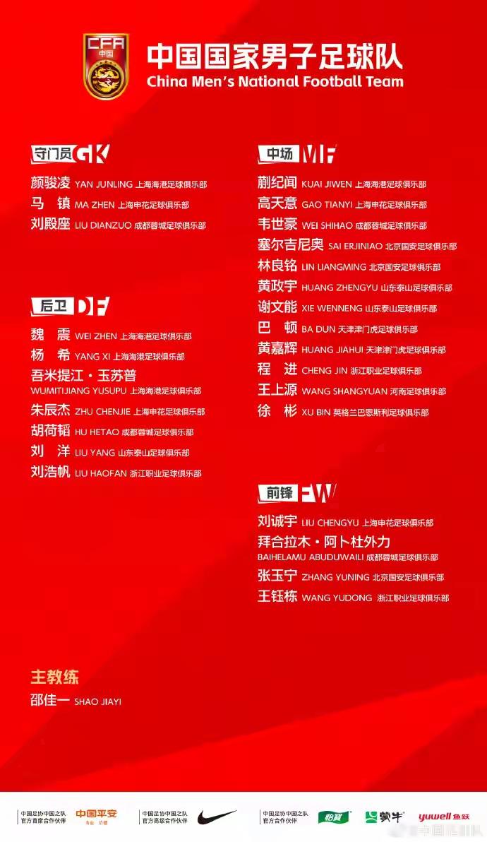 国足门将为什么选中在申花坐板凳的马镇？

国足新一期集训名单出炉，这几天自媒体人