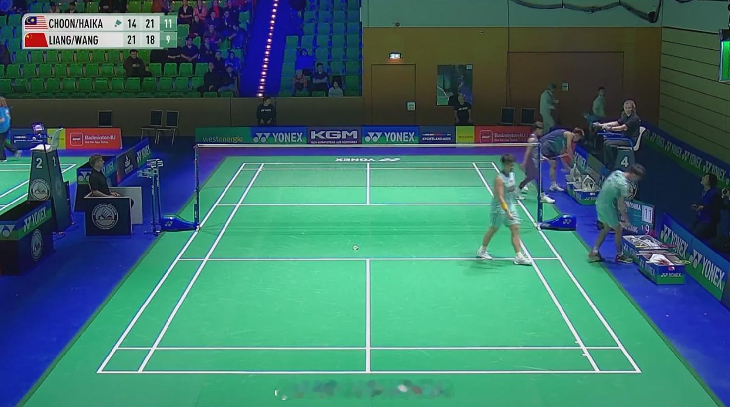 男双 1/16赛 钟鸿健 / 海卡尔 14-21 21-18 11-9 梁伟铿(