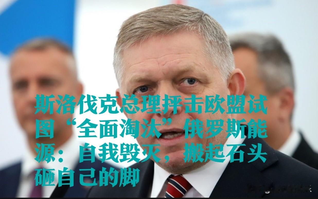 ‌斯洛伐克总理怒斥欧盟对俄能源禁令：荒谬的自我毁灭行为‌

   据外媒报道斯洛