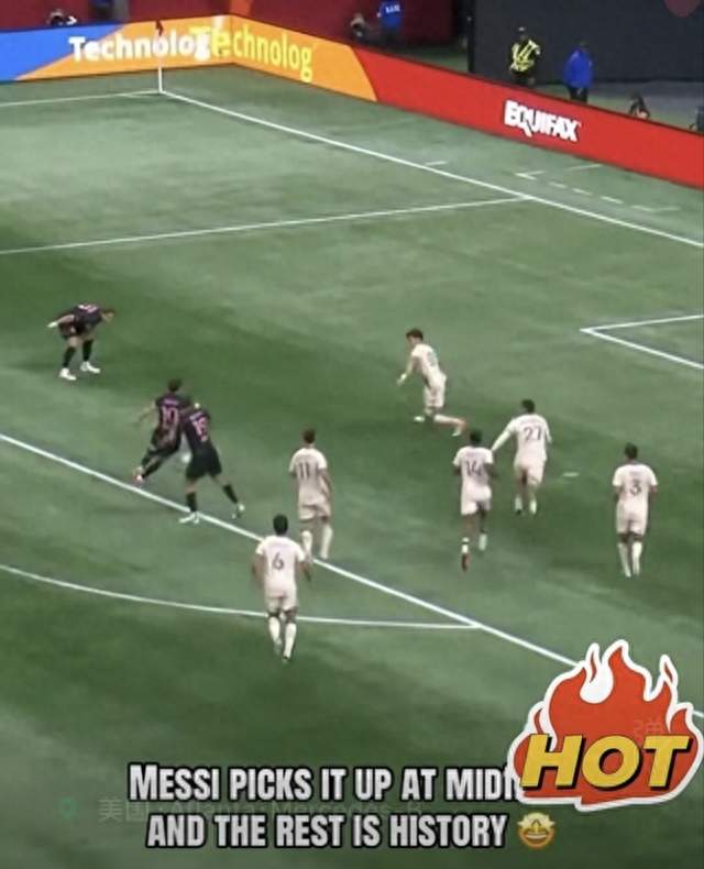 迈阿密国际3-1亚特兰大联，4分钟2球！39岁梅西再现过多人破门