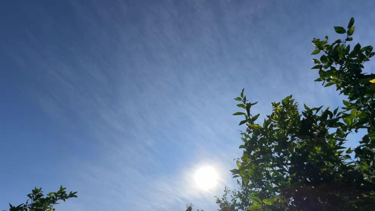 🌞阳光蓝天配镜面水，随手拍到的天空之境直接戳中我。
澄澈的蓝天整面铺在水面上，