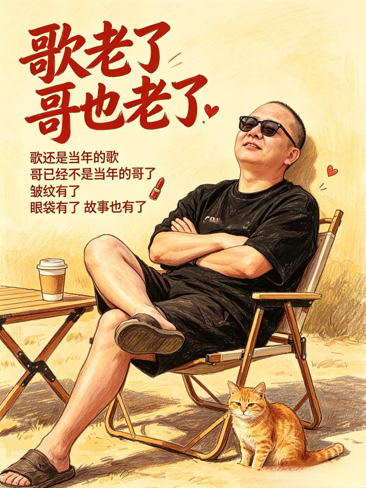 哥已不再是当年的哥，不再与春风对酒当歌……