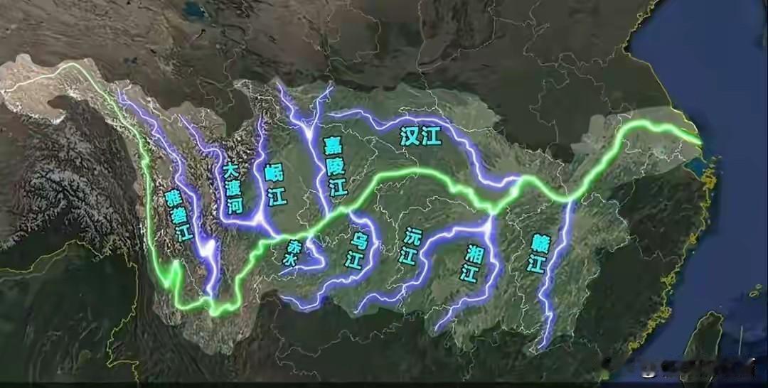 长江十大支流：奔流不息的血脉

长江，作为中华民族的母亲河，全长6300余公里，