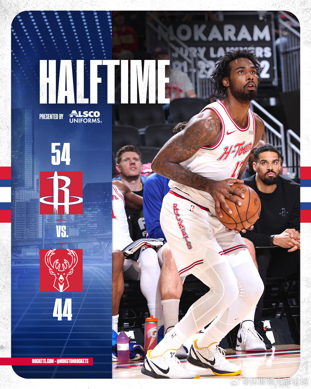 雄鹿vs火箭 领先13分火箭vs雄鹿下半场看球：ez33.cc（浏览器输入） 