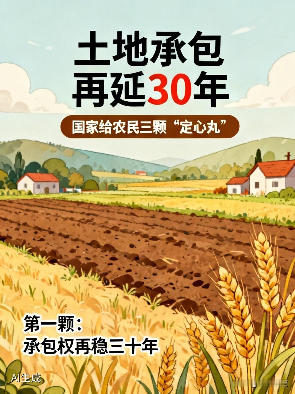 土地承包再延30年，国家给了农民三颗“定心丸”

  国务院刚刚印发的《加快农业