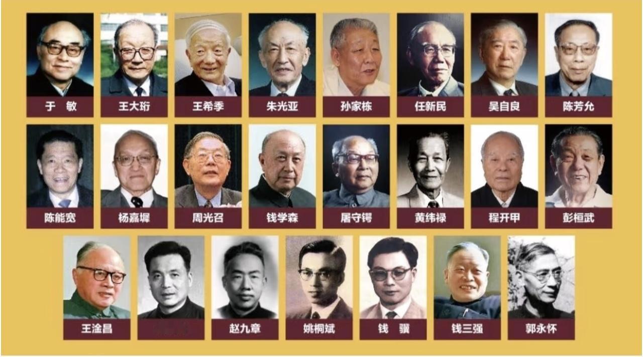 1. 于敏：氢弹之父，独创中国氢弹构型，28年隐姓埋名，创下研发奇迹。
2. 王