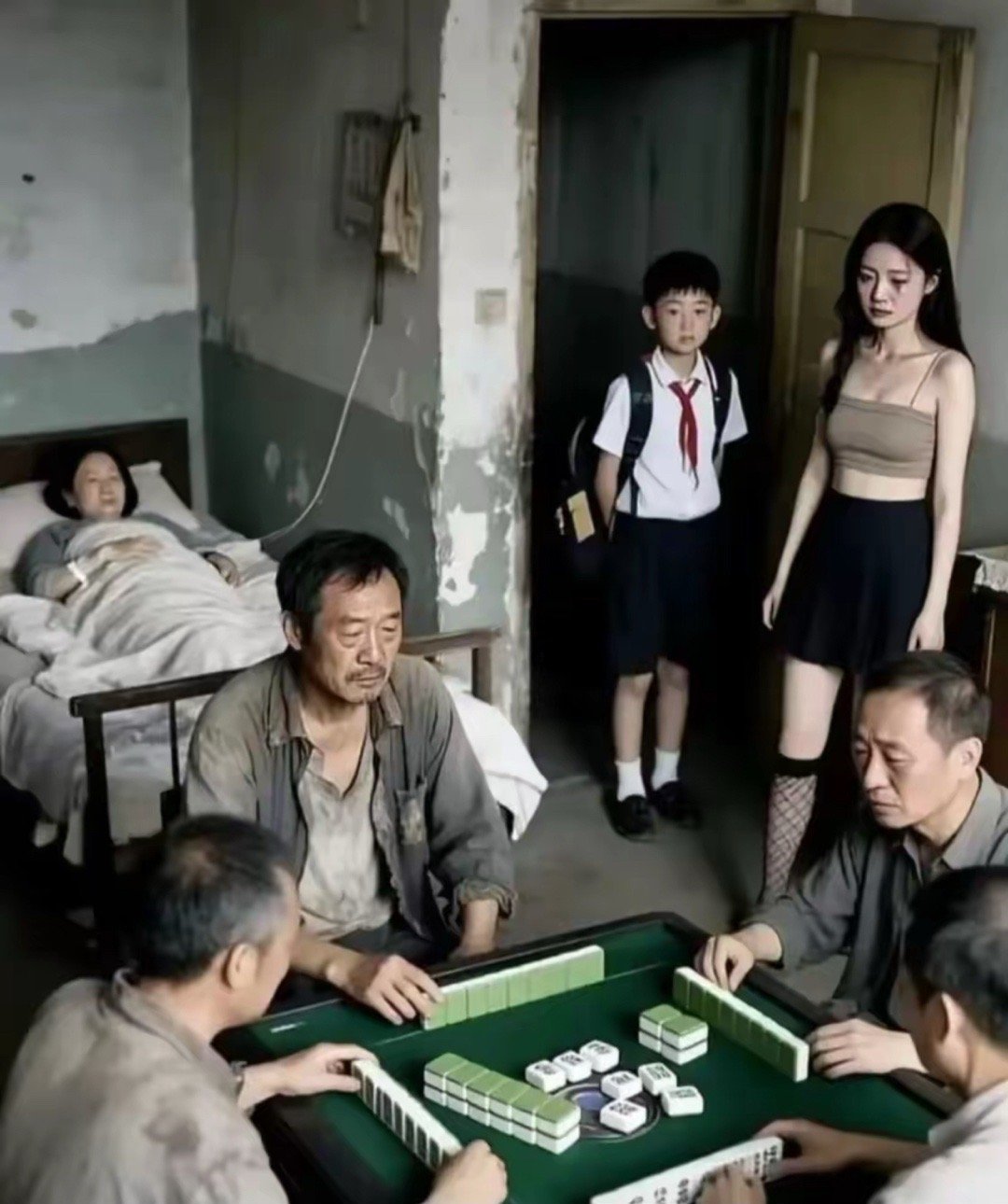 生病的妈，好赌的爸，上学的弟，破碎的她。。。。等等，她妈输的怎么不是液而是电啊，