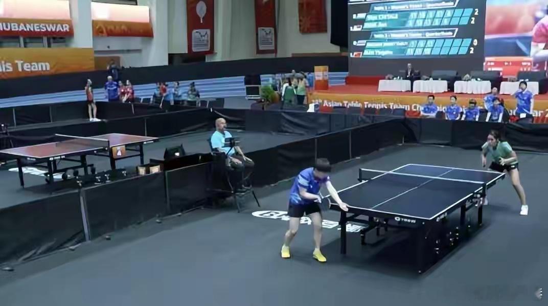 亚锦赛女团中国3比0泰国 2025年乒乓球亚锦赛女团1/4决赛，中国3-0战胜泰