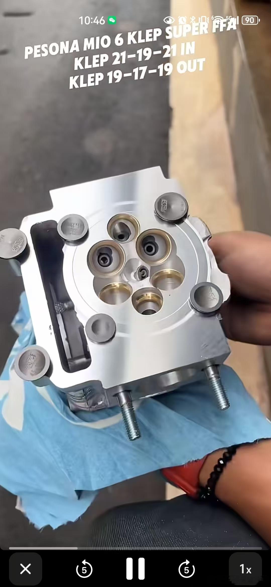 网友供稿，66气门的缸头。牛逼 