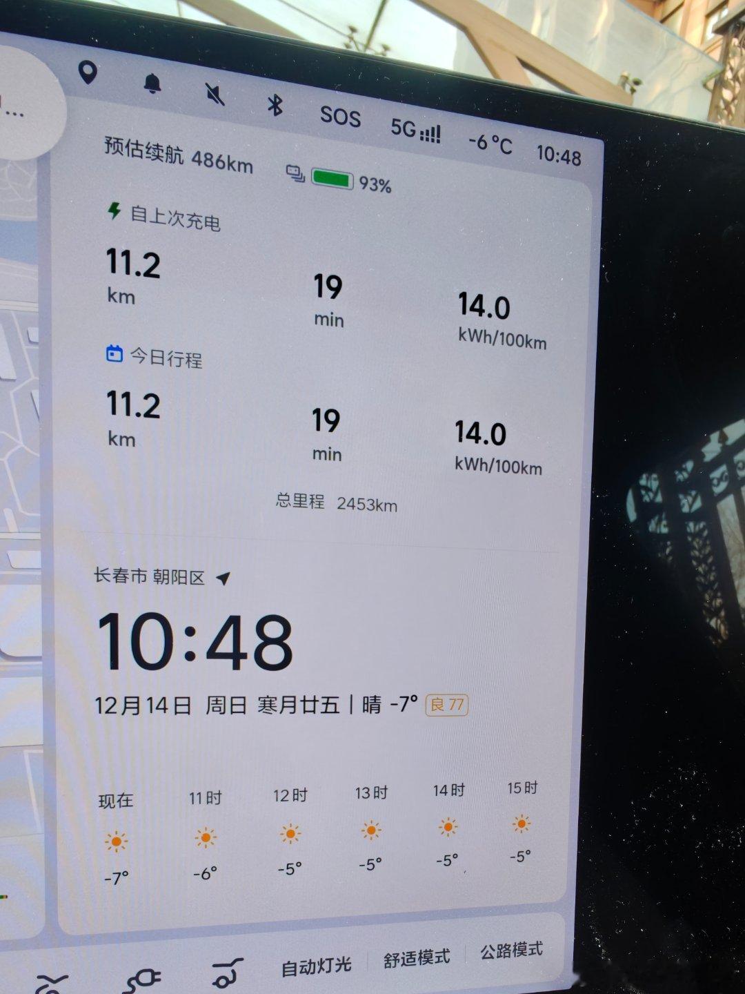 理想i6 冬季市区交通续航给河北以南的朋友参看耗电3度行驶11.2km，室外温度