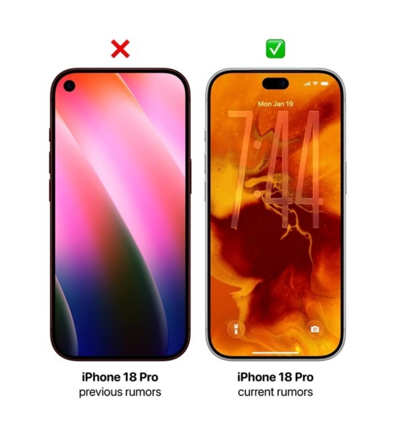 曝20周年iPhone不是真全面屏与左上角打孔相比，中间小药丸更符合苹果的审美，