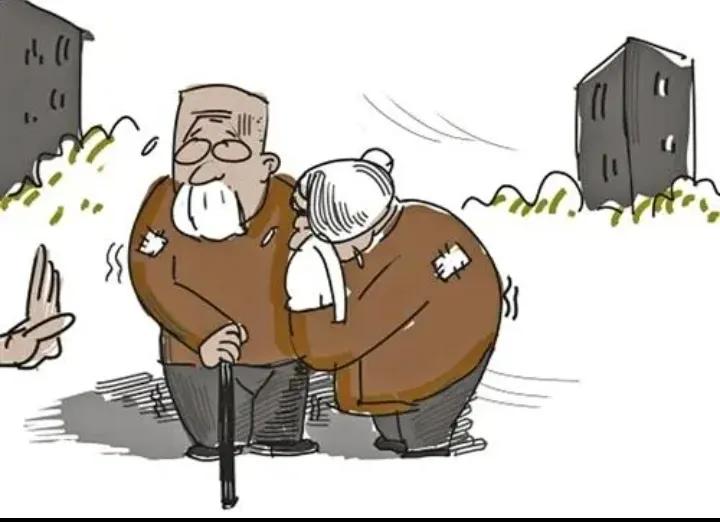 父母老了像犯罪，
事情咋做都不对，
儿孙城里高楼住，
………请友续句………？
[
