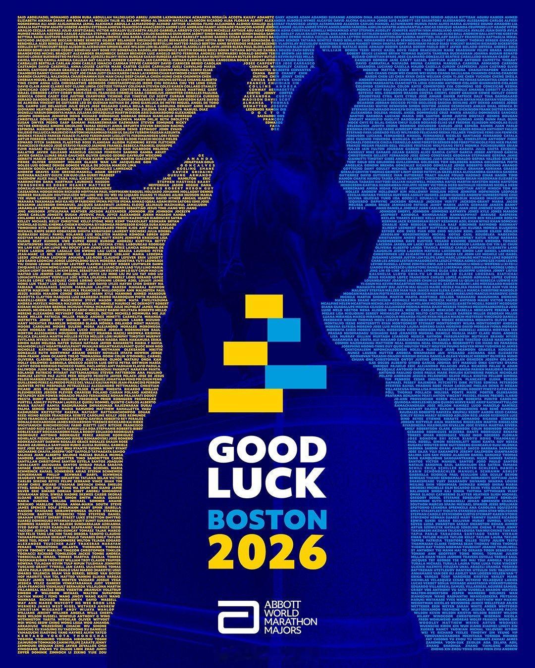超过1700名跑者有机会在2026波士顿马拉松拿到他们的六星奖牌。2026波士顿
