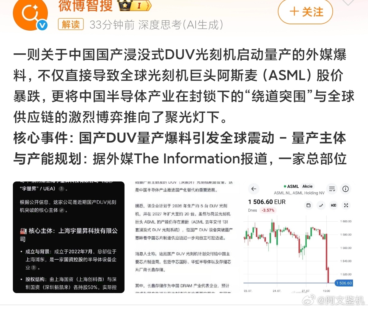 光刻机缺什么就自己造什么，在中国真的太幸福了，以后应该不用担心被卡脖子导致这种尖