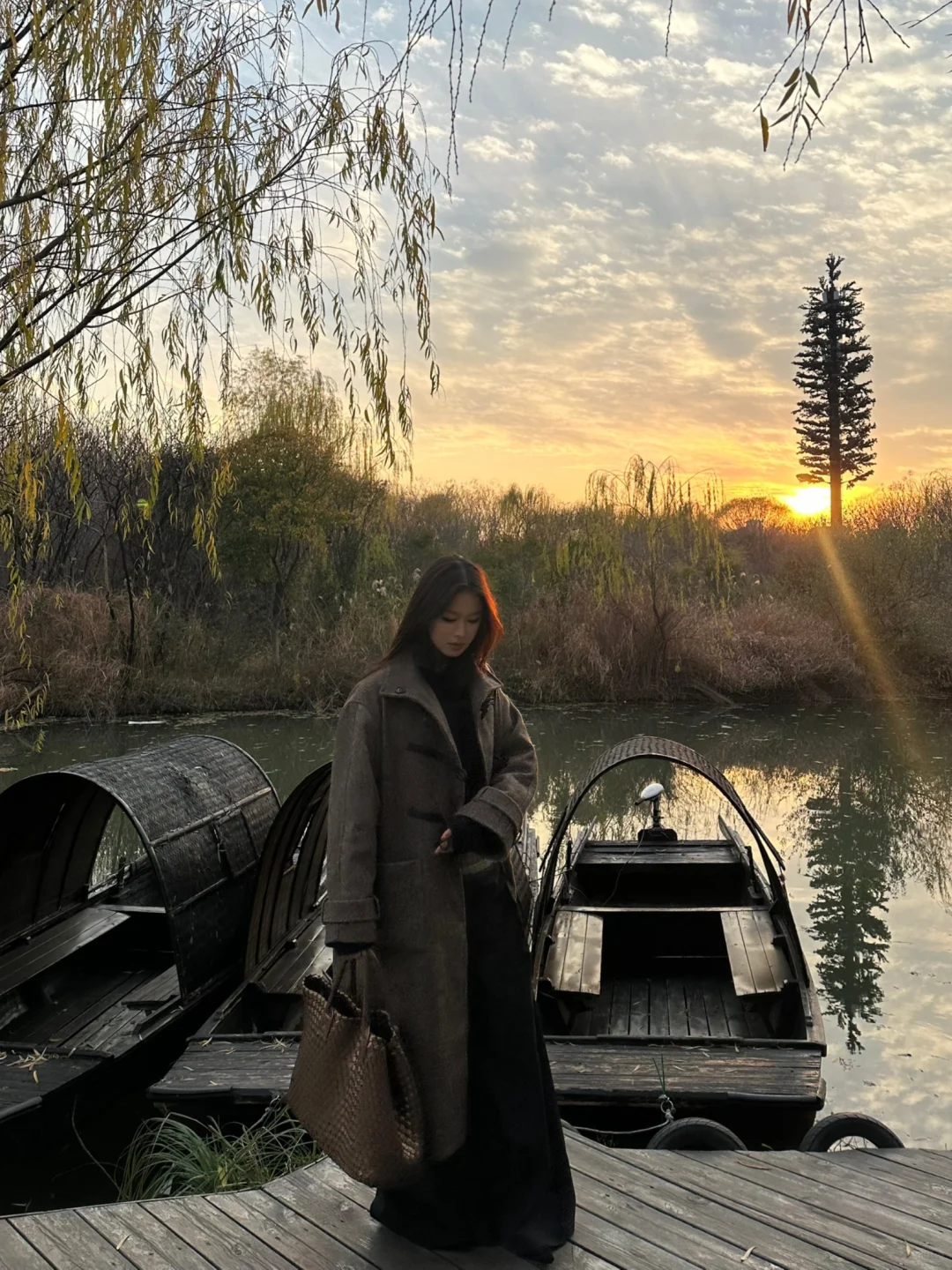 请你们看夕阳