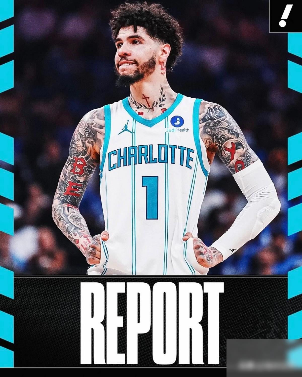 扶正克尼佩尔，黄蜂把三球鲍尔摆上货架交易成了！据NBA记者报道，这事已经不只是“