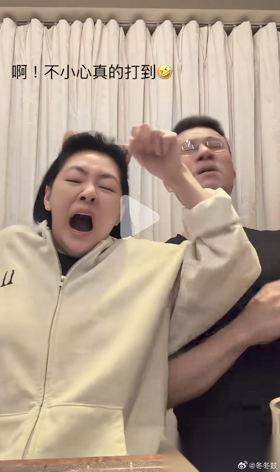 小S生日，和老公许雅钧拍视频秀恩爱！许雅钧全程配合老婆，但是好笑的一幕还是发生了