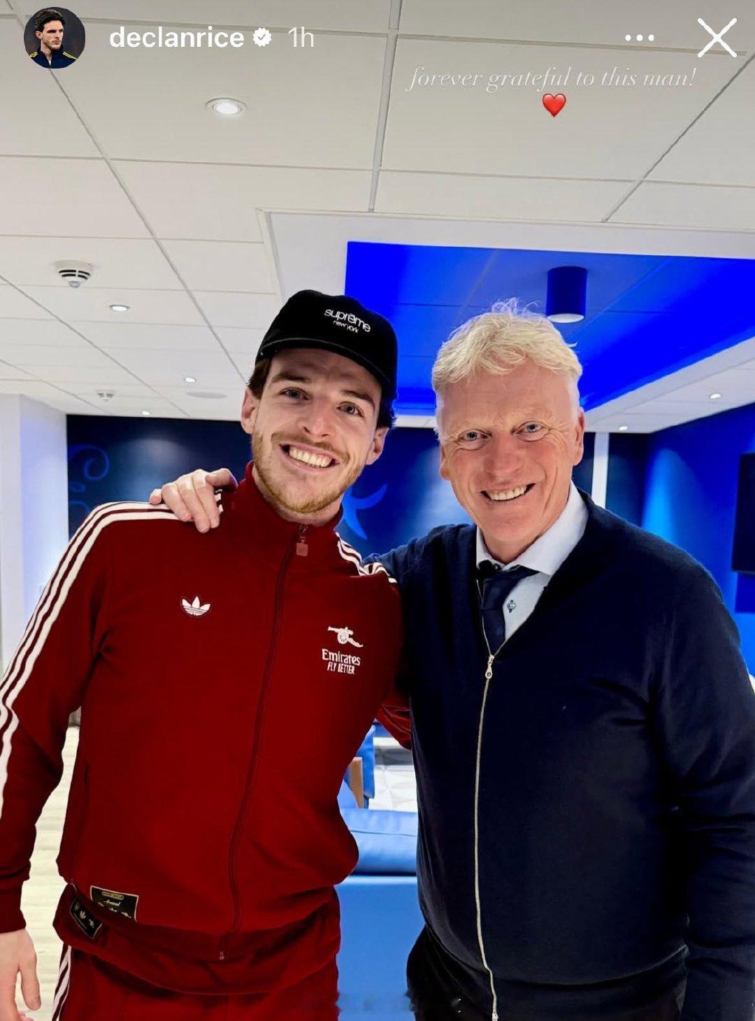 赖斯赛后ins动态：“永远感激这个人！” ❤️埃弗顿vs阿森纳 英超联赛 阿森纳