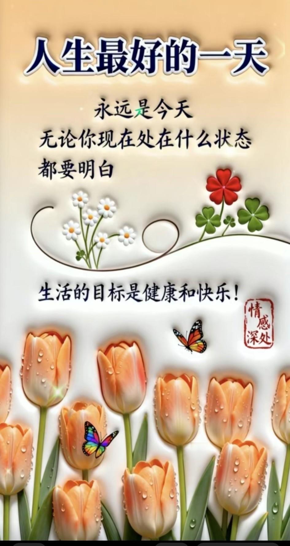 人到中年才明白，
只要健康在，
快乐在，平安在，
就是很大的幸福。
凡事别钻牛角