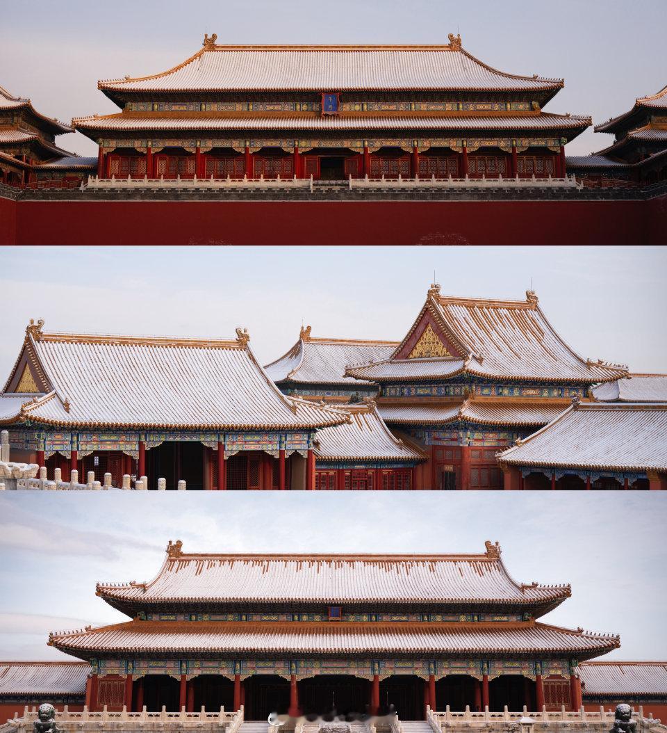 李现拍的雪后故宫，好会拍要不开个课吧李现拍的雪后故宫图李现李现