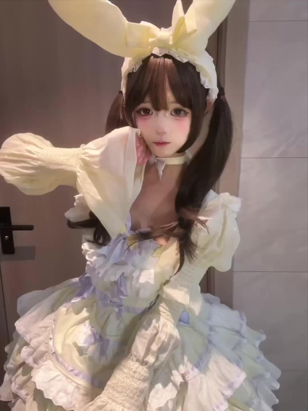 超级可爱的假发～