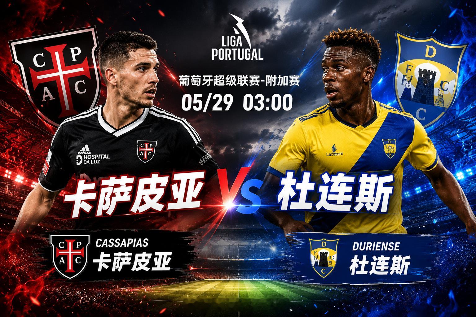 葡超附加赛 05/29 03:00 ⚽卡萨皮亚 vs 杜连斯这场从整体对比来看，