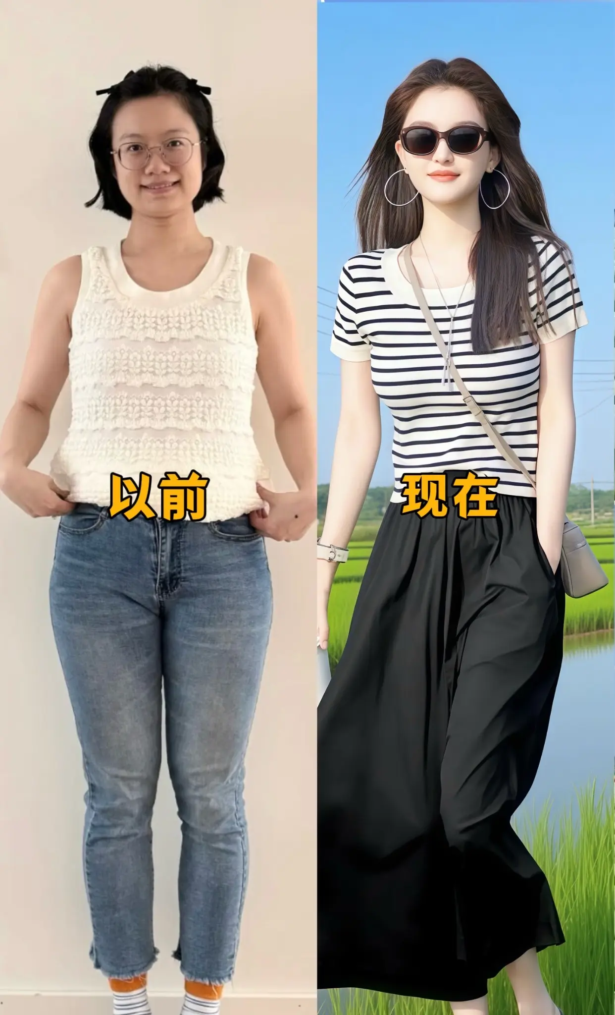 梨形身材穿搭  夏天该有的样子  洋气减龄 淑女风 谁穿谁好看