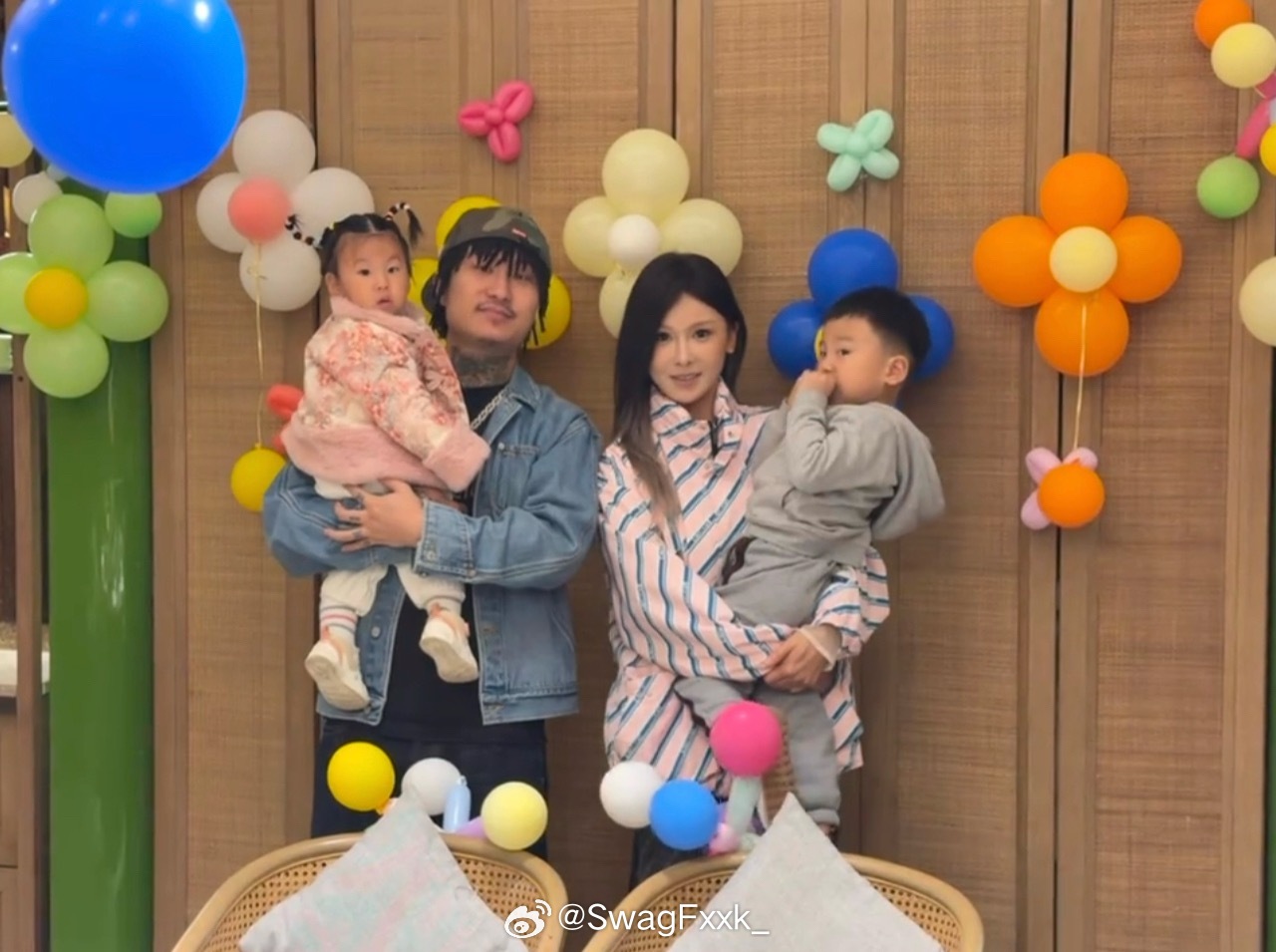 太幸福啦Buzzy和老婆给女儿过一周岁生日Buzzy