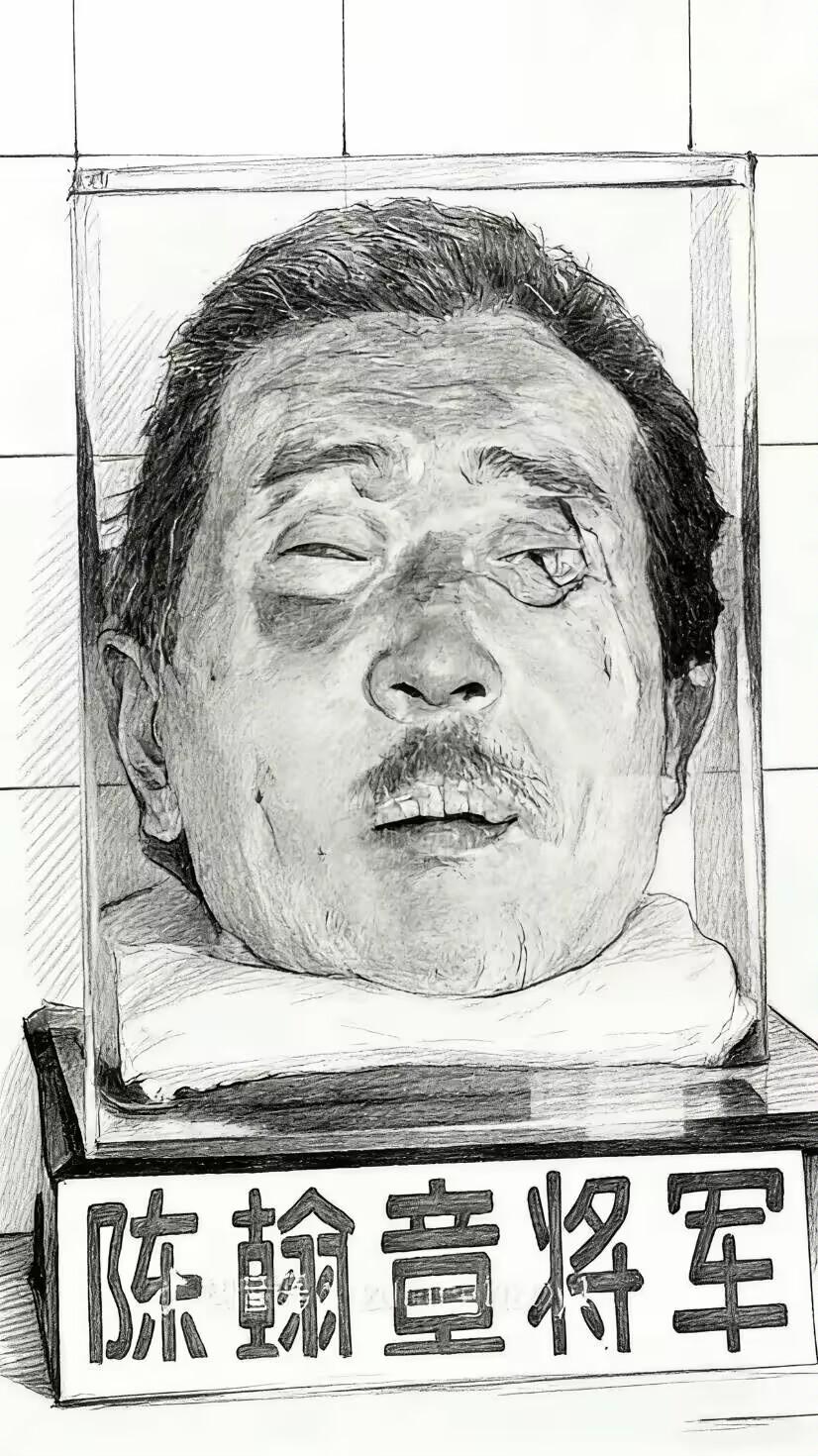 一双空洞的眼窝，一条被割去的舌头，一颗在药水里泡了七十多年的头颅。陈翰章没有求饶