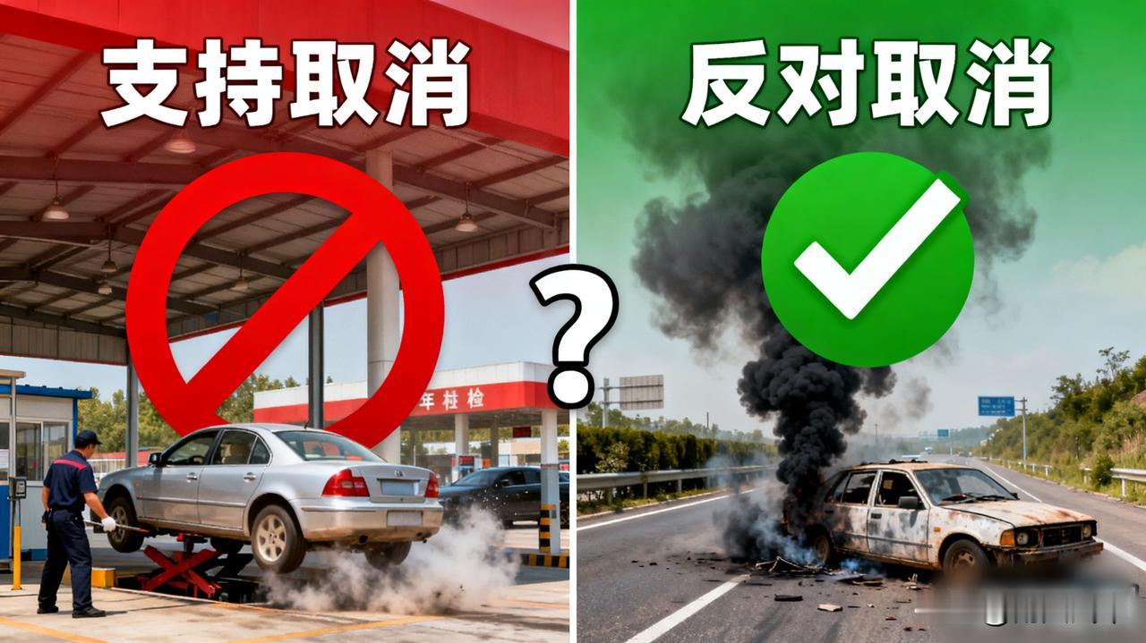 年检到底该不该取消？司机们吵翻了！

支持方说：纯属形式主义，伤车又费钱！反对方