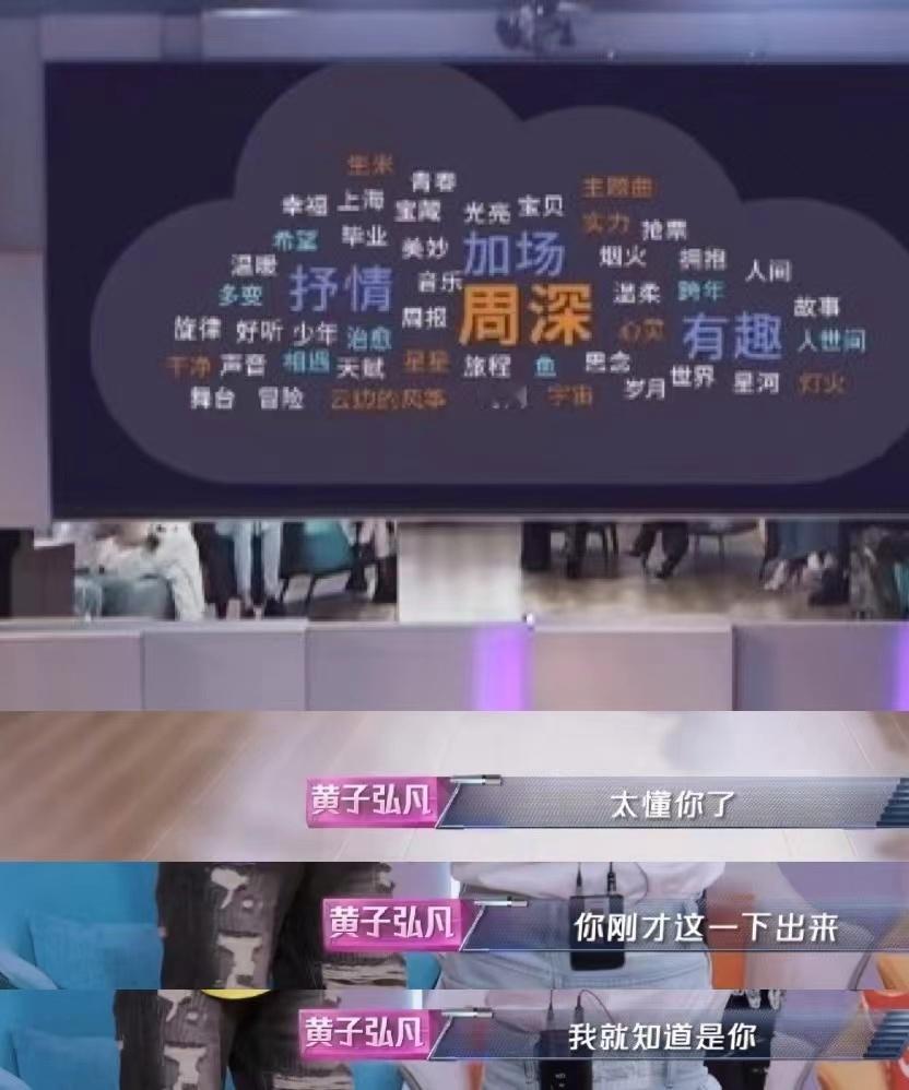 黄子弘凡不愧是名侦来的，猜人猜的也太准了吧！甚至还用上了心理学：“你眼睛看左下角