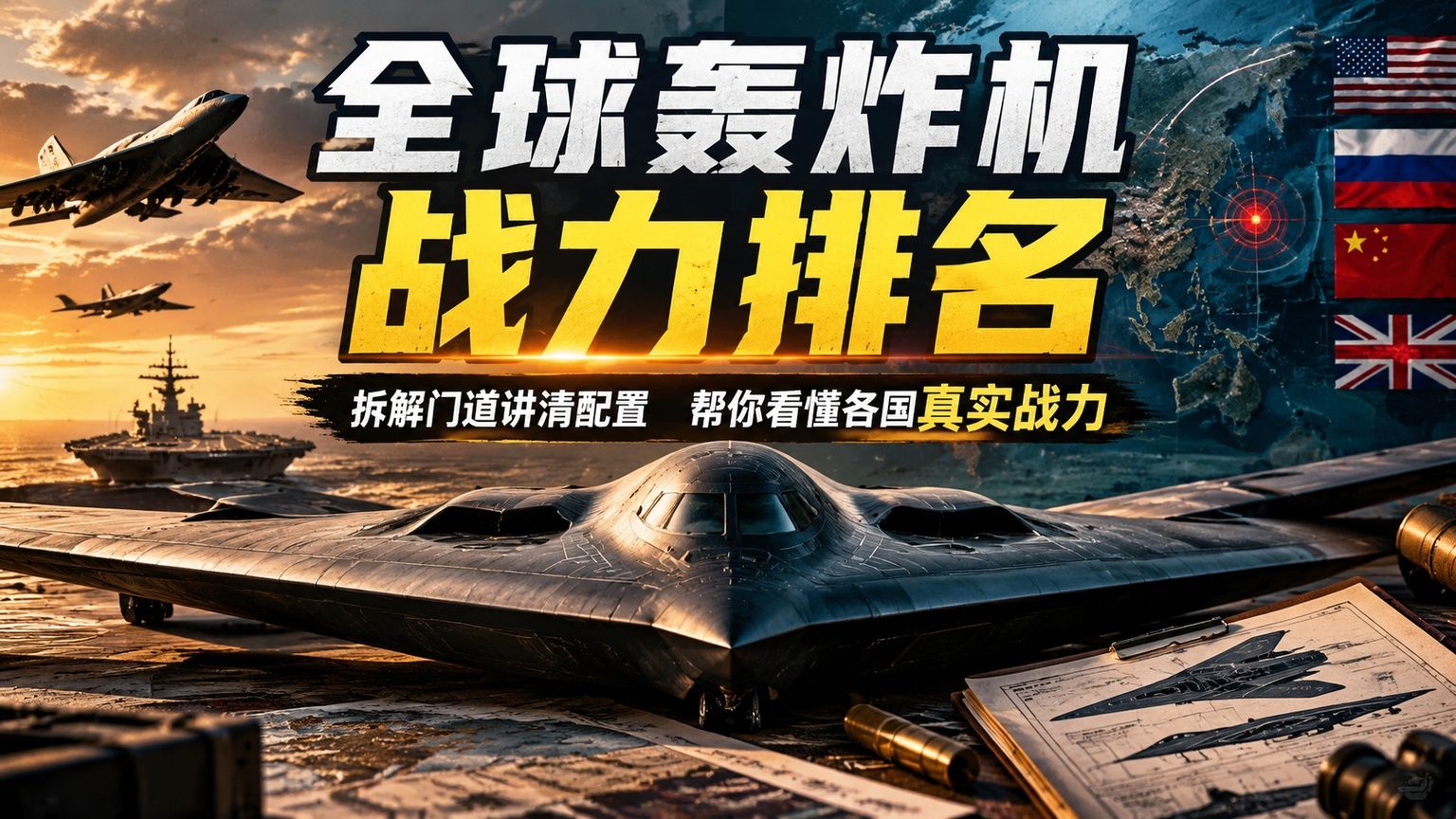 全球轰炸机战力排名，拆解门道讲清配置，帮你看懂各国真实战力