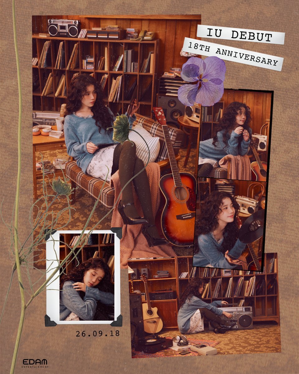 IU[超话]  HAPPY IU 18th Anniversary☁️💜 ​​