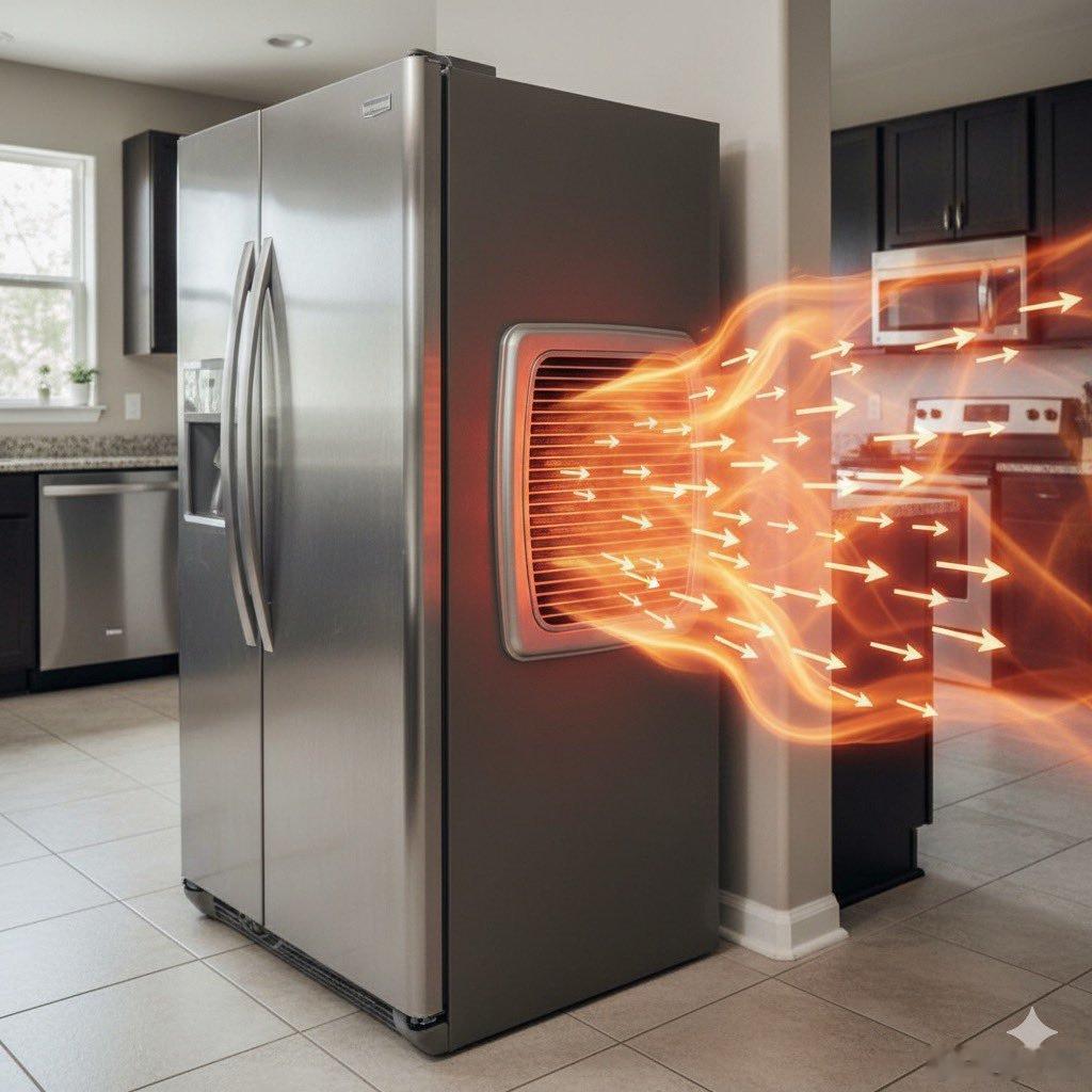 创业构想：利用热废气作为房屋暖气的冰箱 