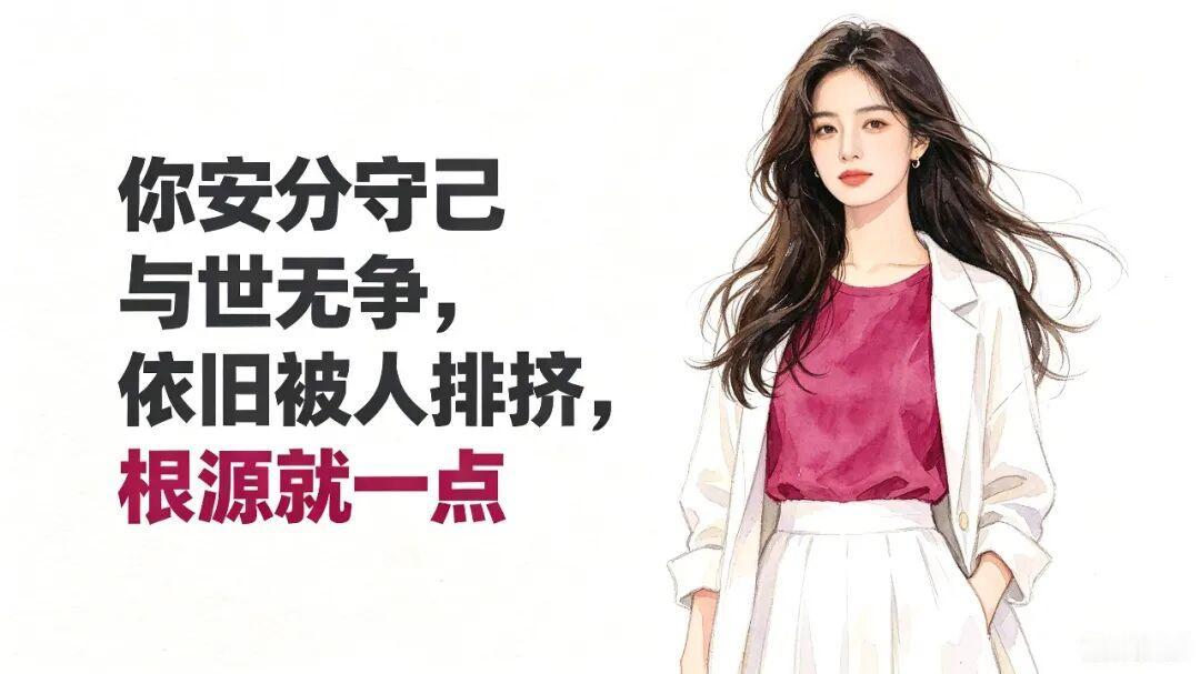 你安分守己与世无争，依旧被人排挤，根源就一点
 
 
 很多人会陷入一种困惑，自