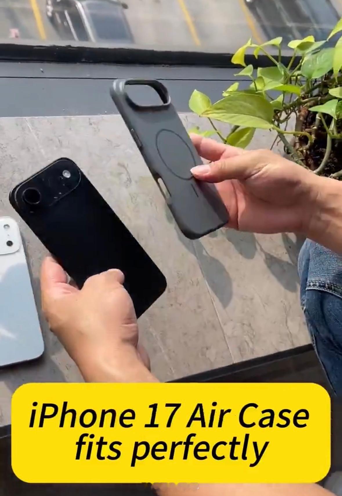iPhone17Air戴手机壳效果虽然看了很久了…但是Air这戴壳效果也忒丑了。