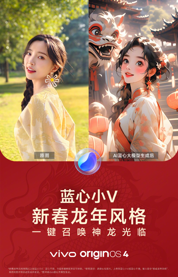 #来左边一起跟老舅画个龙# 感谢老舅又让我解锁了vivo新功能，蓝心小V生成的A
