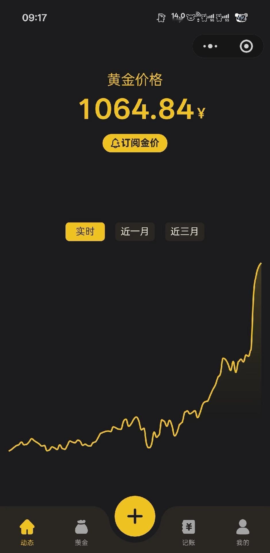 大黄涨了涨了涨了！！！

发出土拨鼠尖叫！！终于涨起来了！快冲到1073啊！笑死