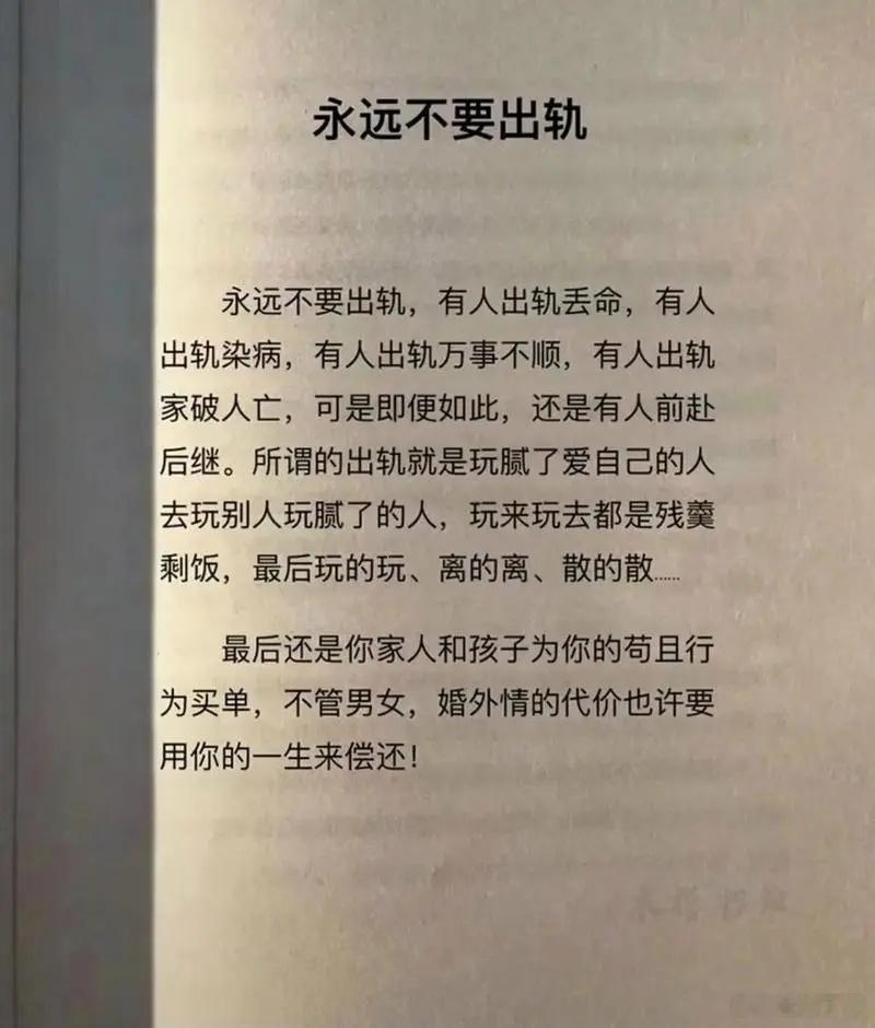 永远不要出轨 ​​​
