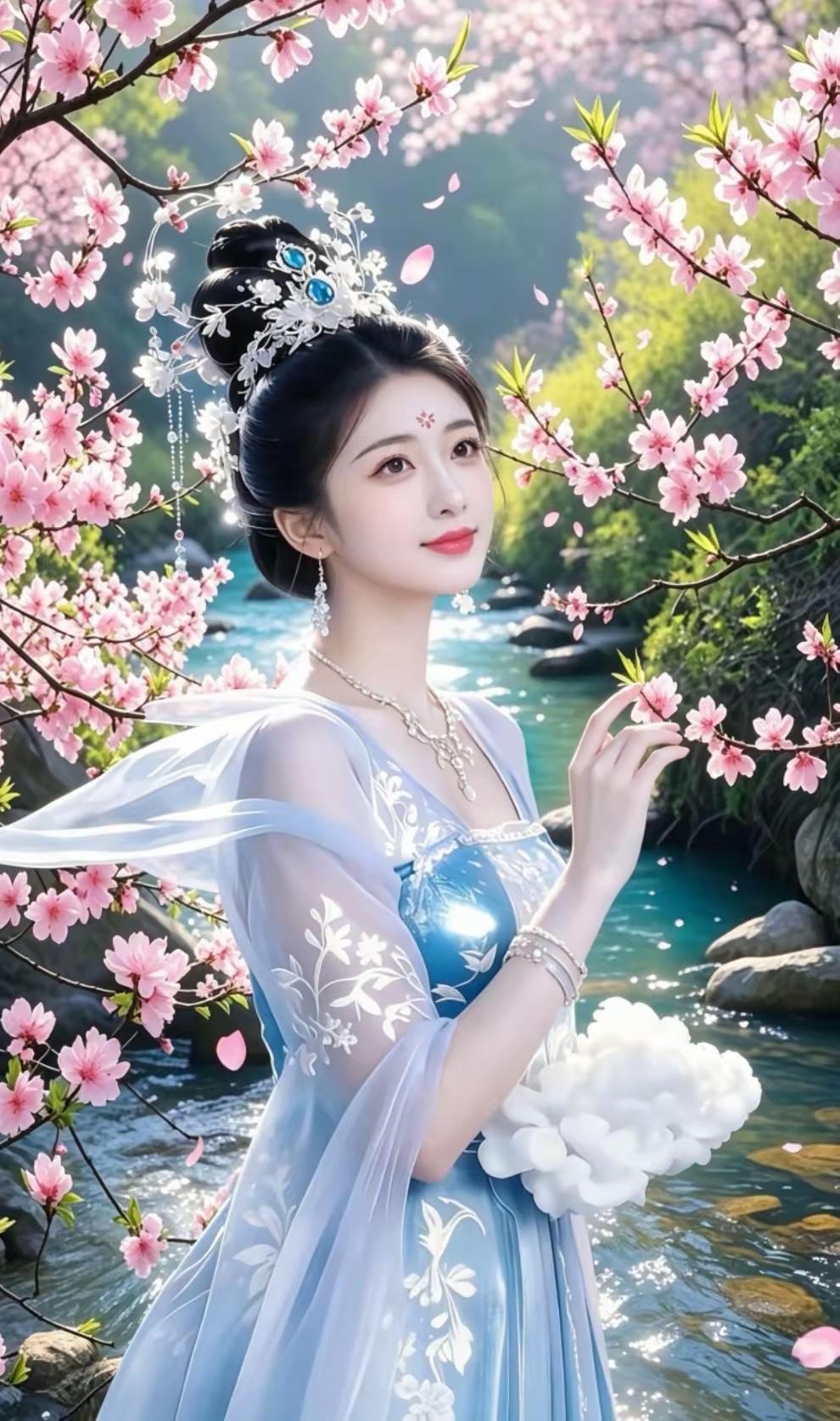 绣出江南三月景，
迎来塞北好风情。
横批：《南景北情》